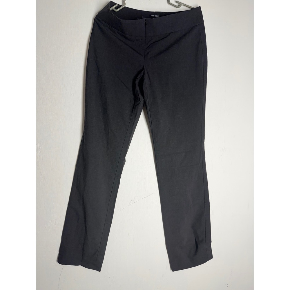Worth New York Black Tailored Dress Pants Size 4 Professional Career Trousers